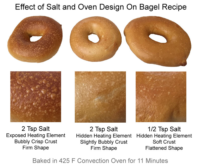 salt bagel dough oven experiments